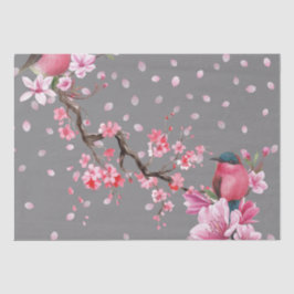 Pink Cherry Blossom Blume Muster Seidenpapier