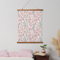 Pink Cherry Blossom, Blumenmuster und Blätter Must