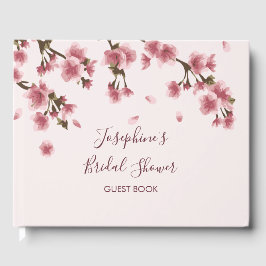 Pink Cherry Blossom Brautparty Gästebuch
