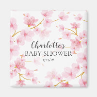 Pink Cherry Blossom Dusche Gefallen Magnet