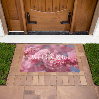 Pink Cherry Blossom Floral Sakura Fußmatte