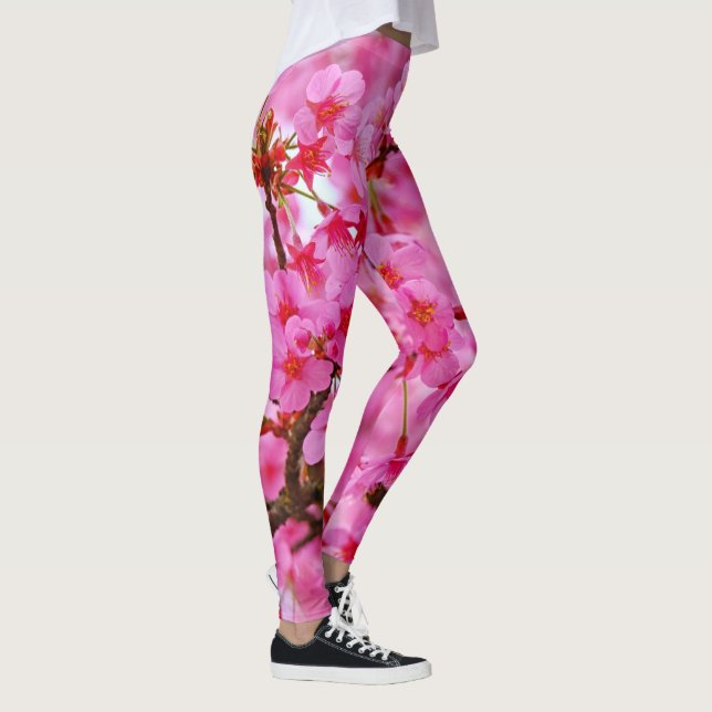 Pink Cherry Blossom Leggings (Rechts)