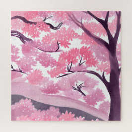 Pink Cherry Blossom | Natur Wasserfarbe