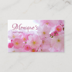 Pink Cherry Blossom Personalisierte Visitenkarte