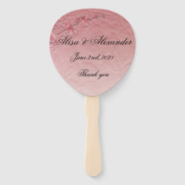 Pink Cherry Blossom Wedding Bridal Einladung Fächer