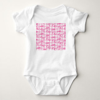 Pink Cherry Coquette Baby Strampler