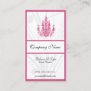 Pink Chic Business Cards Visitenkarte