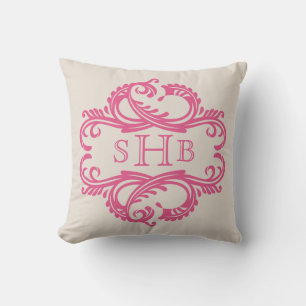 Pink Chic Damask Kissen