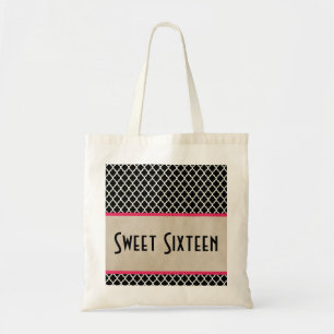 Pink Chic Quatrefoil Sweet 16 Sac