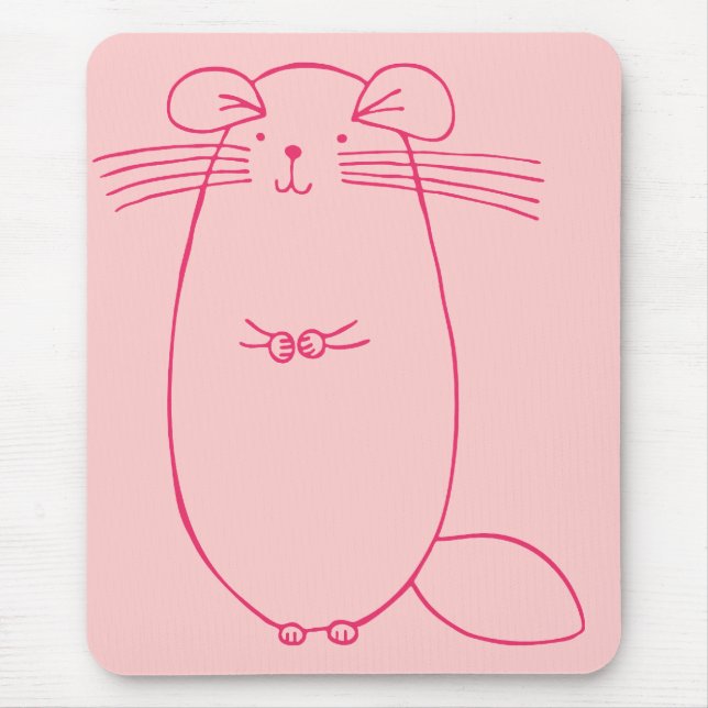 Pink Chinchilla Mousepad (Vorne)