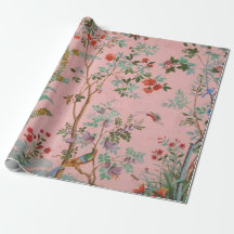 Pink Chinoiserie Bird Blumenzauber