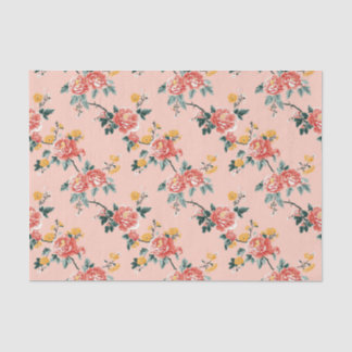 Pink Chinoiserie Blanche Seidenpapier