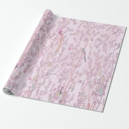 Pink Chinoiserie Chinesisch Dekoupage Geschenkpapier
