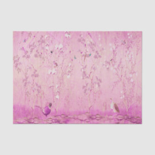 Pink Chinoiserie Chinesisch Dekoupage Seidenpapier