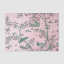 Pink Chinoiserie Chinesisch Dekoupage