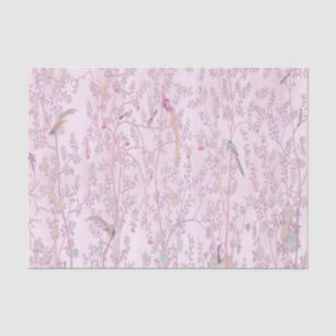 Pink Chinoiserie Chinesisch Dekoupage Seidenpapier