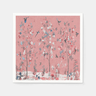 Pink Chinoiserie Dekoupage Serviette