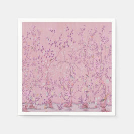 Pink Chinoiserie Dekoupage Serviette