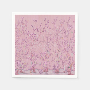 Pink Chinoiserie Dekoupage Serviette