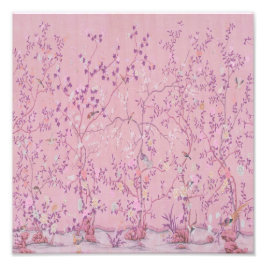 Pink Chinoiserie Fotodruck