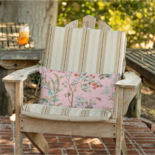 Pink Chinoiserie Gartensitzplatz Außenbereich Kissen Für Draußen
