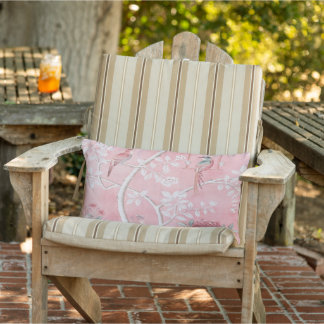 Pink Chinoiserie Gartensitzplatz Außenbereich Kissen Für Draußen