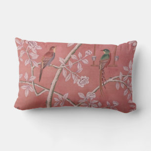 Pink Chinoiserie Lendenkissen