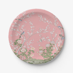 Pink Chinoiserie Pappteller