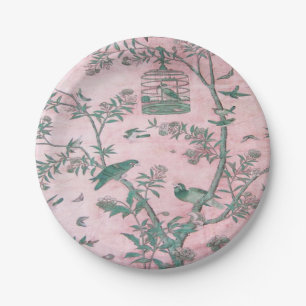 Pink Chinoiserie Pappteller