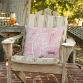 Pink Chinoiserie Patio Kissen