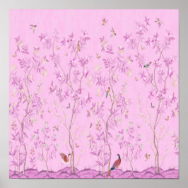 Pink Chinoiserie Poster