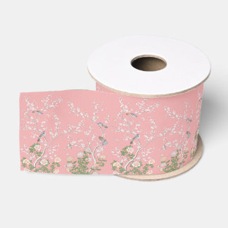 Pink Chinoiserie Ripsband