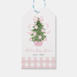 Pink Chinoiserie Weihnachtsbaum Geschenkanhänger