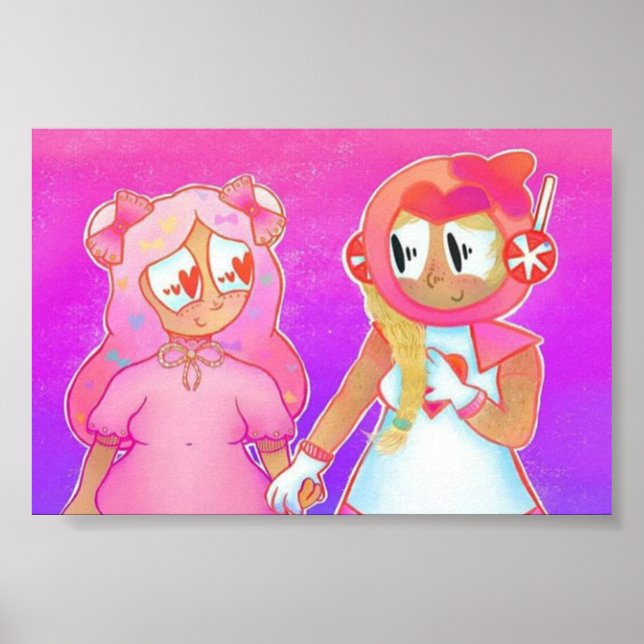 Pink Choco Cookie X Cotton Candy Cookie Poster (Vorne)