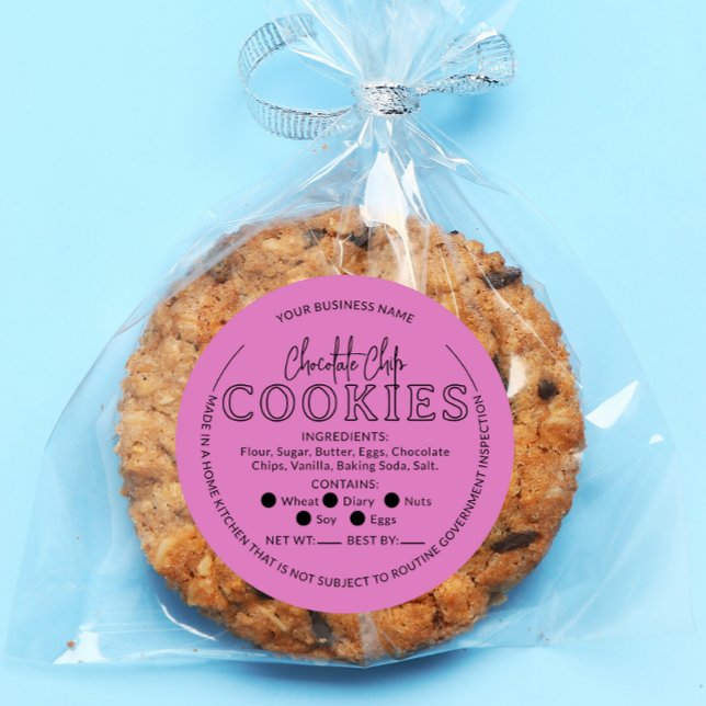 Pink Chocolate Chip Cookies Hütte Sticker (Von Creator hochgeladen)