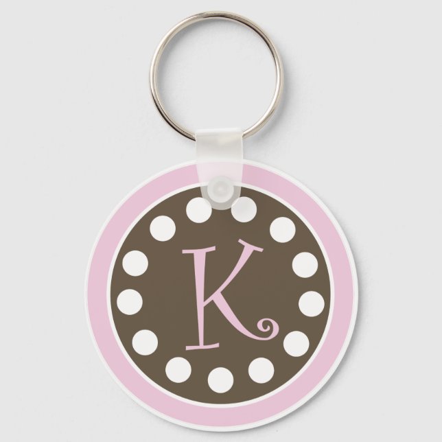 Pink Chocolate Keychain "K" Schlüsselanhänger (Vorderseite)