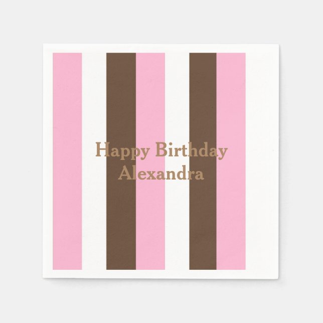 Pink Chocolate Vanilla Serviette (Vorderseite)