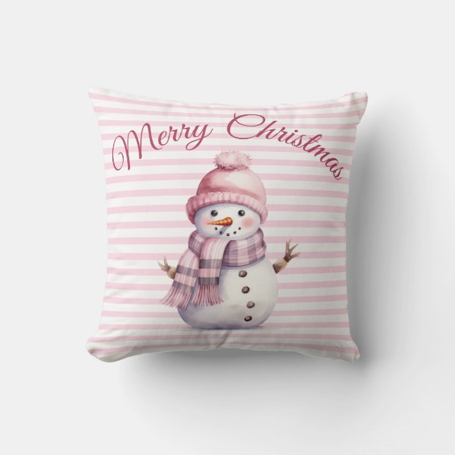 Pink Christmas Kissen (Vorderseite)