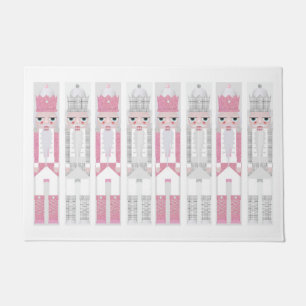 Pink Christmas Nutcracker Mat Fußmatte