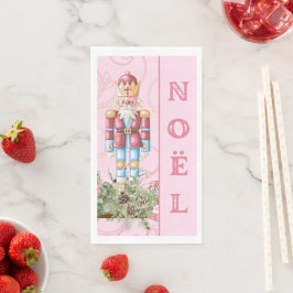 Pink Christmas Nutcracker Weihnachten Papierhandtu Serviette