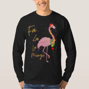 Pink Christmas Pajama Falala Mingo Weihnachtsmannm T-Shirt