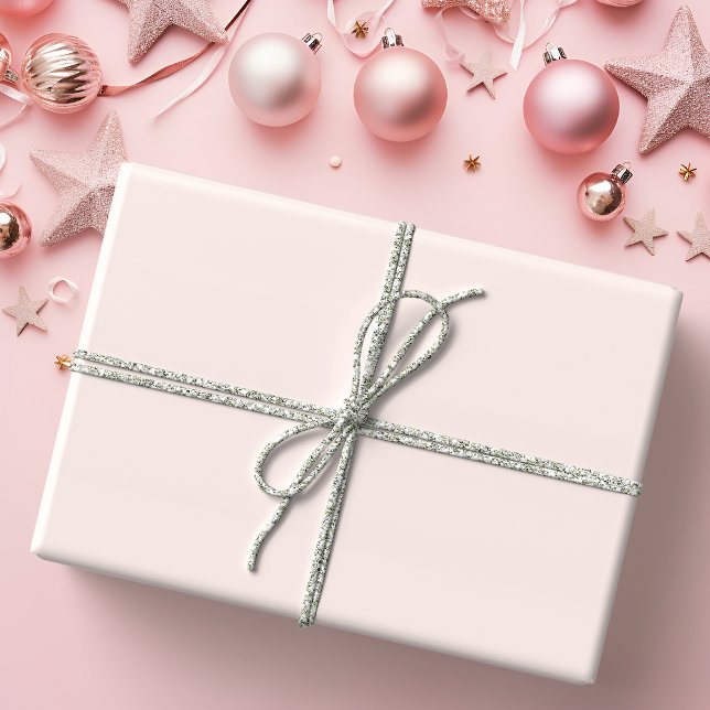 Pink Christmas Solid Color Geschenkpapier (Von Creator hochgeladen)