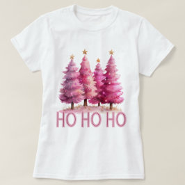 Pink Christmas tree HOHOHO T-Shirt