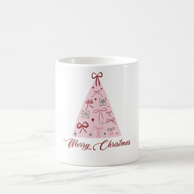 Pink Christmas Tree Mug (Centre)