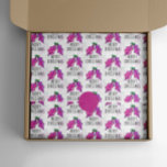 Pink Christmas Watercolor Holzofenpapier Seidenpapier<br><div class="desc">Handgemalte Aquarellholz und Beeren mit beliebter Typografie mit dem Titel "Frohe Weihnachten".</div>