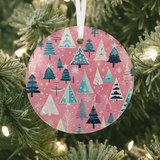 Pink Christmases Ornament Aus Glas (InSitu)