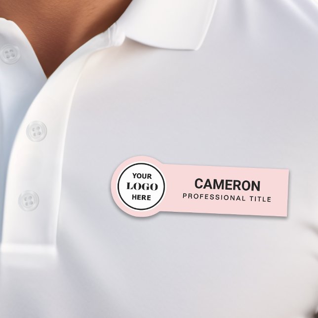 Pink Circle Firmenlogo Namensschild (Von Creator hochgeladen)