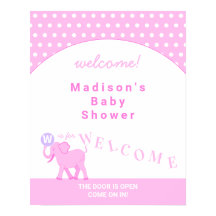 Pink Circus Niedlich Elephant Baby Dusche Empfang