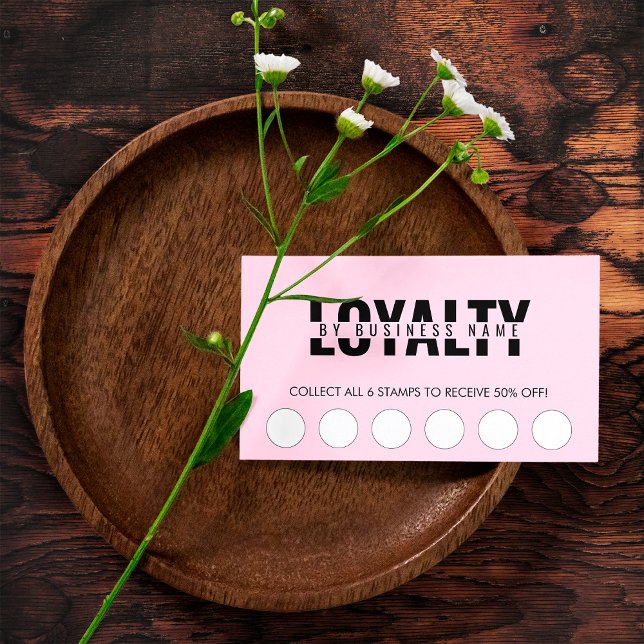 Pink Classic Beauty Wellness-Center Script Loyalty Treuekarte (Von Creator hochgeladen)