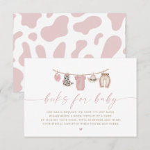 Pink Clothesline Little Cowgirl Books for Baby